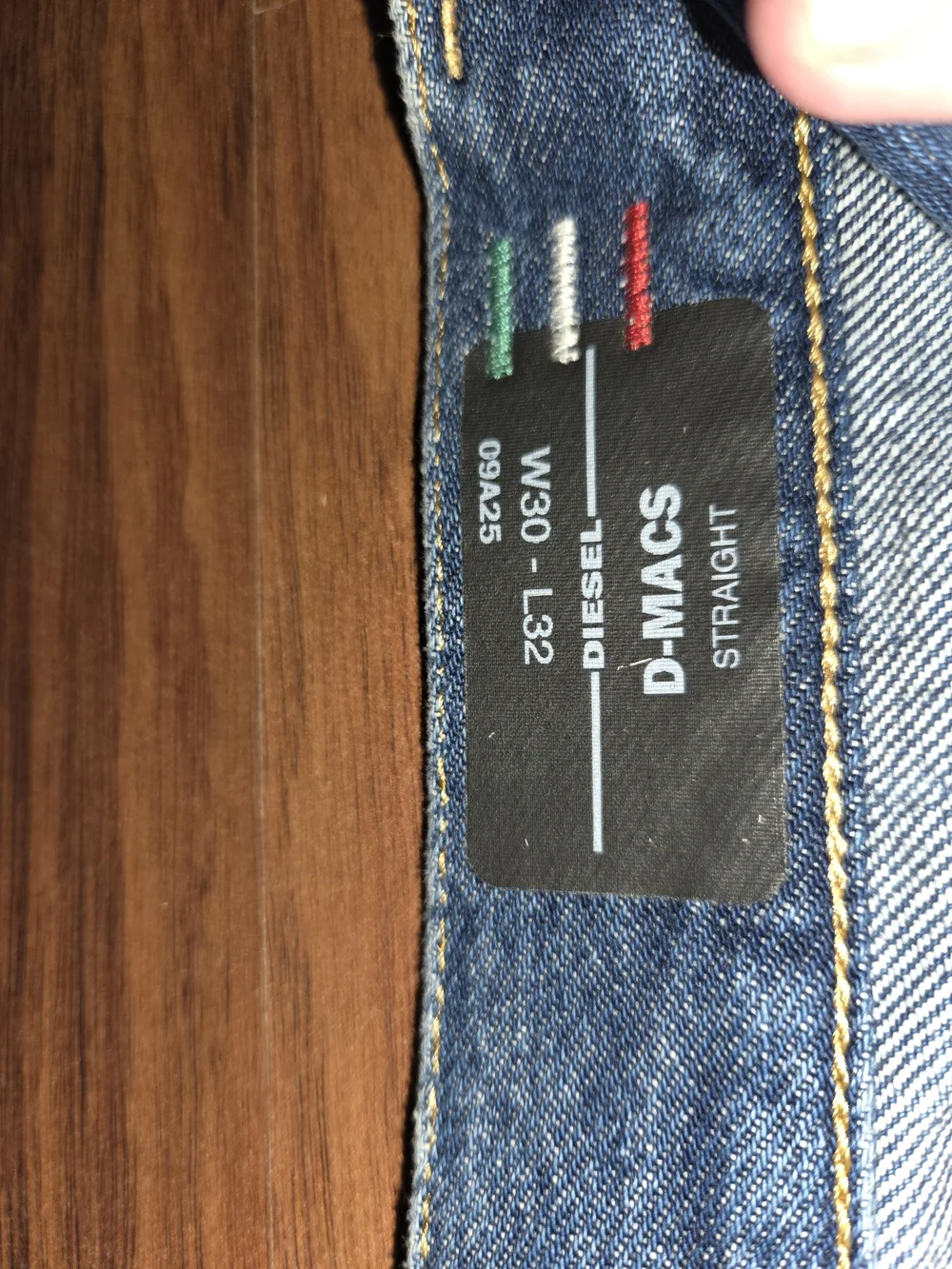 Diesel Straight-Leg Jeans in Medium Blue Denim